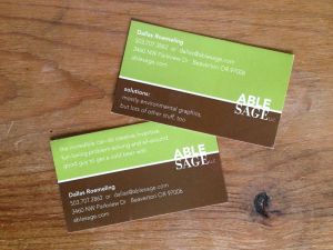 Able Sage and Dallas Roemeling brand identity